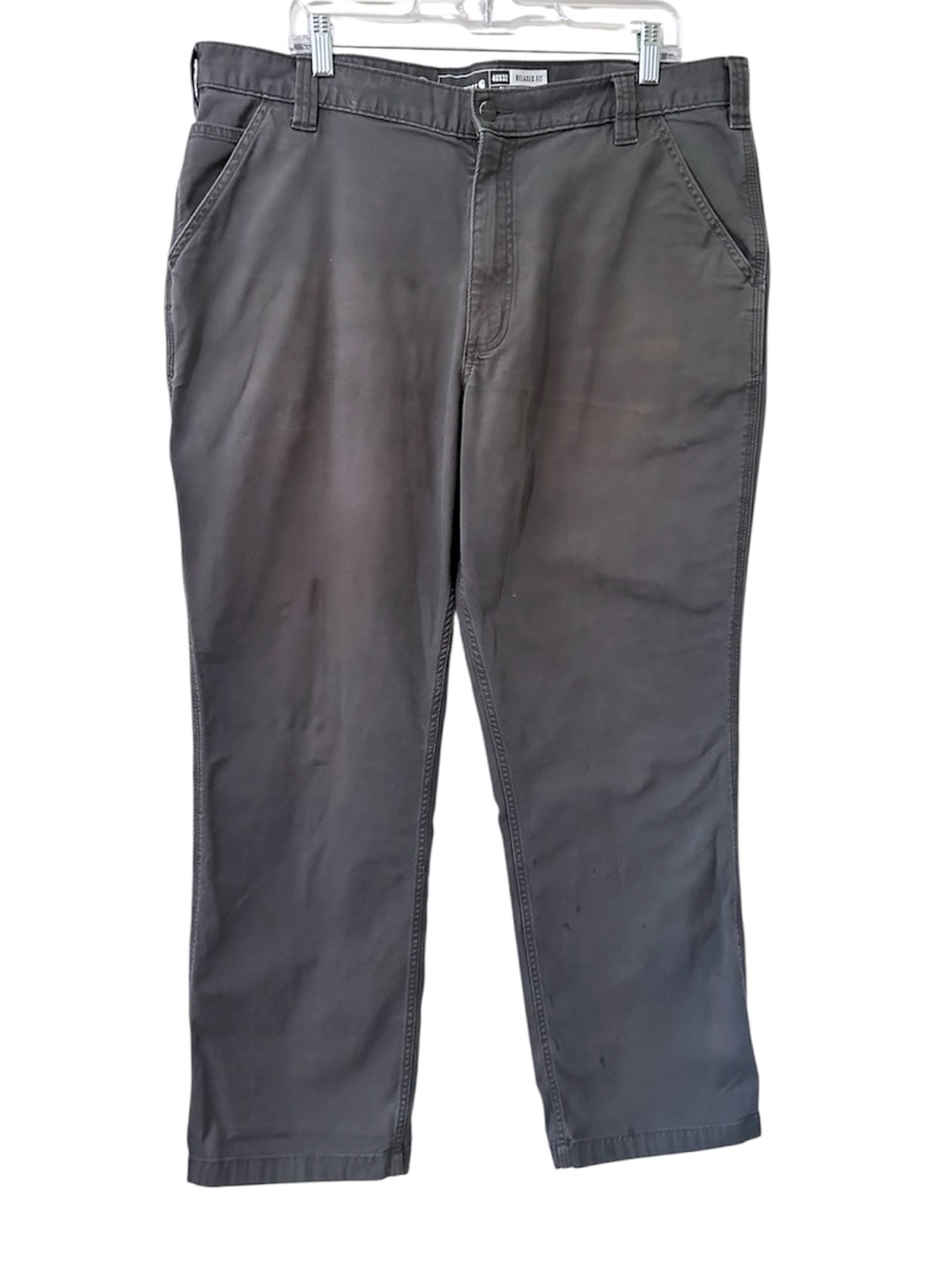 Carhartt Gray 5 Pocket Relaxed Fit Rugged Flex Pants